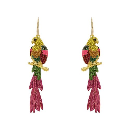 exaggerating colorful diamond Acrylic diamond long earrings woman occidental style fashion personality ear stud