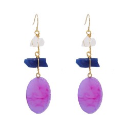 Street Snap fashion occidental style resin earrings  ear stud Earring