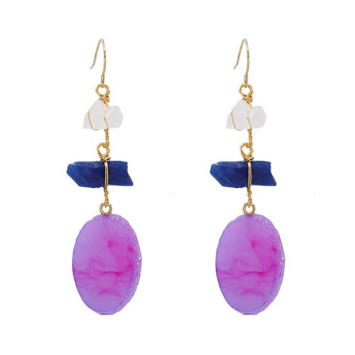 Street Snap fashion occidental style resin earrings  ear stud Earring