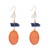 Street Snap fashion occidental style resin earrings  ear stud Earring
