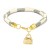  fashion Stripe bracelet  Mini bag bag pendant gold plated