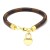  fashion Stripe bracelet  Mini Peach heart pendant gold plated