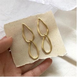 silver high retro personality earring temperament all-Purpose occidental style..