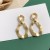 silver high retro personality earring temperament all-Purpose occidental style Metal exaggerating Irregular earri