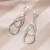 occidental style long style exaggerating earrings woman personality geometry diamond earring all-Purpose high Ear