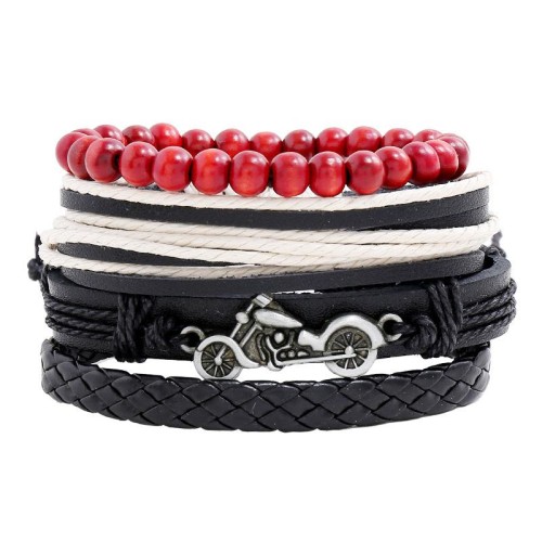retro weave leather bracelet Alloy man