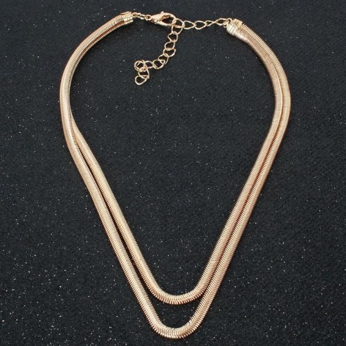 new  fashion multilayer  occidental style personality mash up lady necklace woman