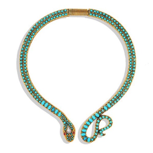 same style Acrylic black exaggerating personality snake Collar occidental style new luxurious Street Snap woman
