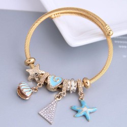 occidental style fashion  Metal all-PurposeD starfish triangle pendant more el..
