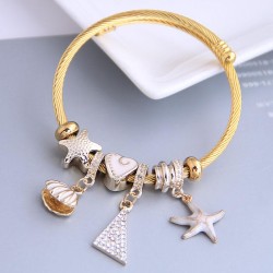 occidental style fashion  Metal all-PurposeD starfish triangle pendant more el..