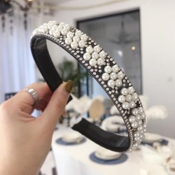 Japan and Korea brief freshins same style Pearl flowers belt Headband Headband