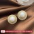 silver occidental style high luxurious ear stud exaggerating Pearl earrings fully-jewelled e