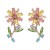 fashion beautiful flower arring Street Snap ear stud Korean style temperament earrings flowers crystal arring