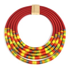 occidental style exaggerating buckle necklace  fashion Alloy multilayer weave ..
