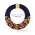 occidental style exaggerating buckle necklace  fashion Alloy multilayer weave rope exaggerating chain woman