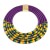 occidental style exaggerating buckle necklace  fashion Alloy multilayer weave rope exaggerating chain woman