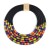 occidental style exaggerating buckle necklace  fashion Alloy multilayer weave rope exaggerating chain woman