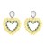 occidental style fashion exaggerating earrings Acrylic earrings love diamond earrings temperament arringins