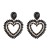 occidental style fashion exaggerating earrings Acrylic earrings love diamond earrings temperament arringins