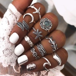 occidental style fashion Metal concise Meniscus exaggerating temperament ring