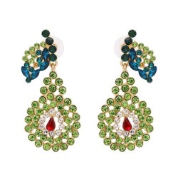 occidental style ear stud lady embed diamond earrings fashion personality