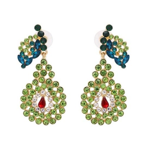 occidental style ear stud lady embed diamond earrings fashion personality