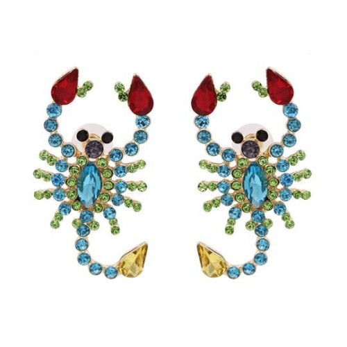 occidental style ear stud lady embed diamond earrings personality