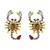 occidental style ear stud lady embed diamond earrings personality