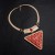 occidental style fashion exaggerating geometry triangle necklace woman short style Collar personality diam
