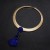 Collar  occidental style  punk wind Metal snake chain tassel necklace woman  trend clavicle chain