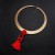Collar  occidental style  punk wind Metal snake chain tassel necklace woman  trend clavicle chain