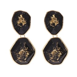 occidental style wind exaggerating earrings personality geometry resin earring..