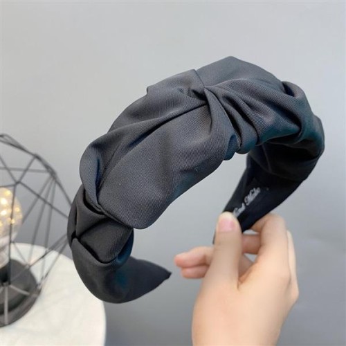  personality width eadband  Korean style pure color sweet temperament eadband Cloth adies wind