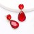 personality wind drop Alloy diamond glass diamond fully-jewelled earrings woman occidental style super brief ear