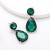 personality wind drop Alloy diamond glass diamond fully-jewelled earrings woman occidental style super brief ear