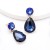personality wind drop Alloy diamond glass diamond fully-jewelled earrings woman occidental style super brief ear