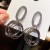 silver Metal Oval circle circle earrings woman high temperament ear stud personality long style fashion Earring