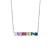 occidental style Colorful zircon pendant fashion personality bronze diamond necklace womannk