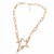 occidental style  Five-pointed star buckle pendant necklace  clavicle chain Alloy