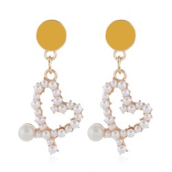 fine Korean style fashion  sweetOL  concise love Pearl personality ear stud