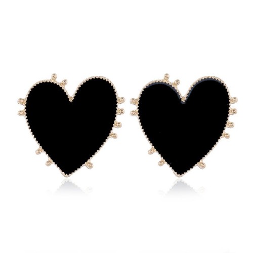 occidental style fashion  Metal color love exaggerating temperament ear stud