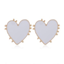 occidental style fashion  Metal color love exaggerating temperament ear stud