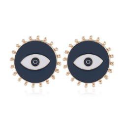 occidental style fashion  Metal color eyes exaggerating temperament ear stud