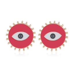 occidental style fashion  Metal color eyes exaggerating temperament ear stud