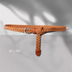 retro lady twisted weave belt  Korean style Dress ornament belt belt