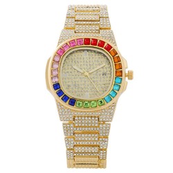  damond day fully-jewelled lady watch woman watch-face damond wrst-watches