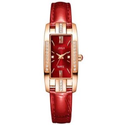 elegant temperament square lady quartz watch-face  personality samll watch-fac..