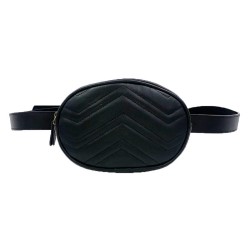 Oval bag woman samll bag fashion wave pattern bagPU belt bag