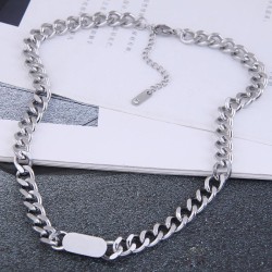 occidental style fashion Metal concise titanium steel personality temperament ..