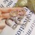 occidental style fashion exaggerating  diamond silver Double love earrings  temperament all-Purpose long style Pe